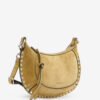 Oskan Moon suede kalveskinn baguette håndveske