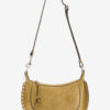 Oskan Moon suede kalveskinn baguette håndveske