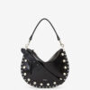 Oskan Soft Zip Bag i studded okseskinn