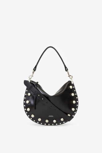 Oskan Soft Zip Bag i studded okseskinn