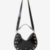 Oskan Soft Zip Bag i studded okseskinn
