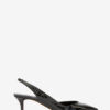 Padim høyhælte slingback-pumps i lakkskinn