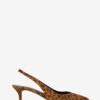 Padim slingback-pumps i leopardmønstret ruskind Padim slingback-pumps i leopardmønstret ruskind