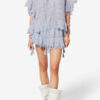 Payton kaftan-stil topp i bomull og blomsterblonder Payton kaftan-stil topp i bomull og blomsterblonder
