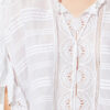 Payton kaftan-stil topp i bomull og blomsterblonder Payton kaftan-stil topp i bomull og blomsterblonder