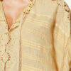 Payton kaftan-stil topp i bomull og blomsterblonder Payton kaftan-stil topp i bomull og blomsterblonder