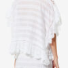 Payton kaftan-stil topp i bomull og blomsterblonder Payton kaftan-stil topp i bomull og blomsterblonder