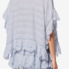 Payton kaftan-stil topp i bomull og blomsterblonder Payton kaftan-stil topp i bomull og blomsterblonder