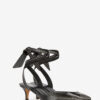 Pilvee høyhælte slingback-pumps i kalveskinn med nitter
