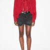 Plalia bluse i rynket bomullsvoile Plalia bluse i rynket bomullsvoile