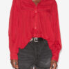 Plalia bluse i rynket bomullsvoile Plalia bluse i rynket bomullsvoile