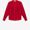 Plalia bluse i rynket bomullsvoile Plalia bluse i rynket bomullsvoile