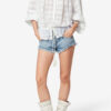 Polly bomullsbluse med blomsterblonder Polly bomullsbluse med blomsterblonder