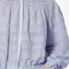 Polly bomullsbluse med blomsterblonder Polly bomullsbluse med blomsterblonder