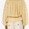 Polly bomullsbluse med blomsterblonder Polly bomullsbluse med blomsterblonder