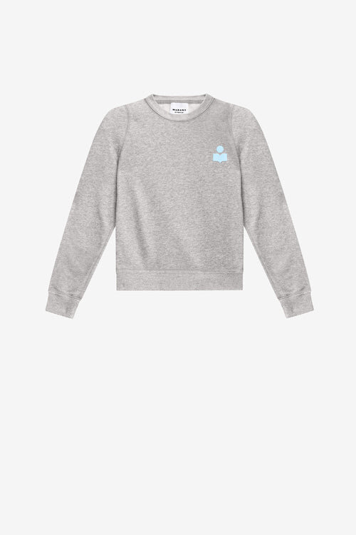 Prissa bomullssweatshirt med strukturerte skuldre Prissa bomullssweatshirt med strukturerte skuldre