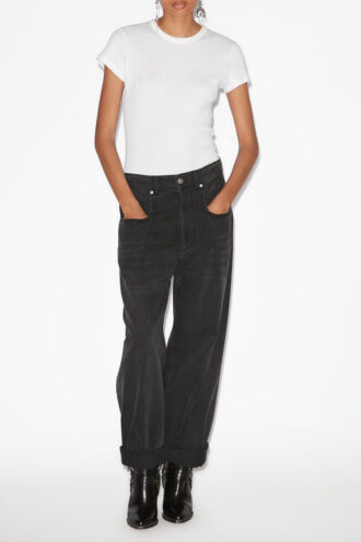 Rachelle plisserte, løstsittende denimjeans Rachelle plisserte, løstsittende denimjeans