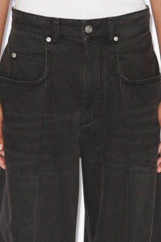 Rachelle plisserte, løstsittende denimjeans Rachelle plisserte, løstsittende denimjeans