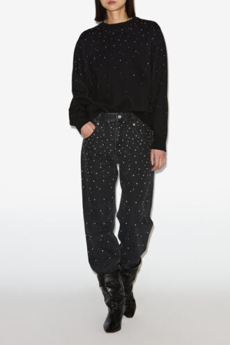 Riseda sweatshirt med nitter