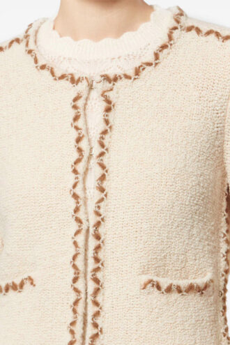 Rochelle Merinos ull tweed cardigan