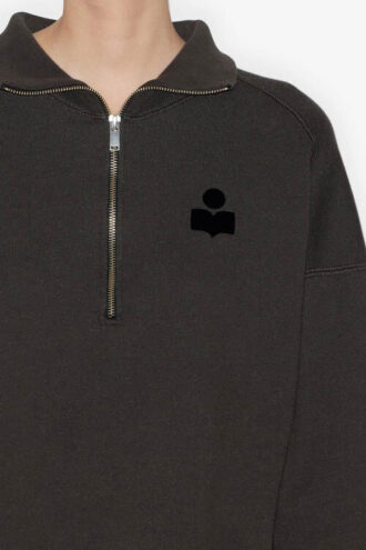 Ross kort bomullssweatshirt med stående krage Ross kort bomullssweatshirt med stående krage