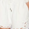 Safa korte shorts med broderi Safa korte shorts med broderi