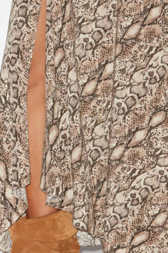 Sakura langt silkeskjørt med print Sakura langt silkeskjørt med print
