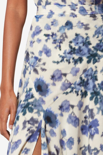 Sakura langt skjørt i stretch-silke med print Sakura langt skjørt i stretch-silke med print