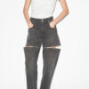 Salia Loose Fit Denim Jeans med glidelåser