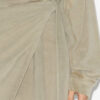 Sandrina lang drapert jersey-sweatshirtkjole