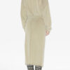 Sandrina lang drapert jersey-sweatshirtkjole