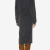Sandrina lang drapert jersey-sweatshirtkjole
