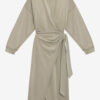 Sandrina lang drapert jersey-sweatshirtkjole