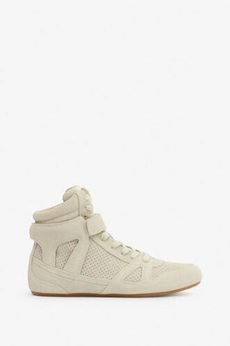Senny høye sneakers i semsket skinn