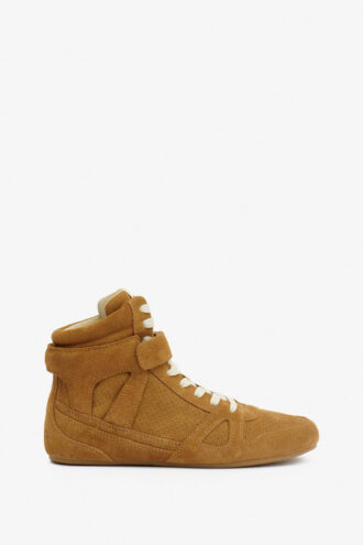 Senny høye sneakers i semsket skinn