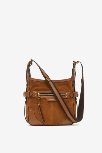 Sierra Hobo S skulderveske i semsket skinn