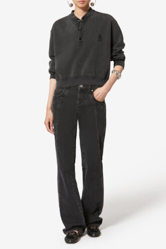 Simony bomullssweatshirt med logo Simony bomullssweatshirt med logo