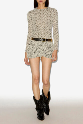 Soline brodert tylltop