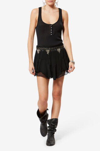 Sornel korte shorts i muslin med trykk Sornel korte shorts i muslin med trykk