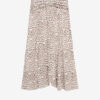 Syana lang silkeskjørt med trykk