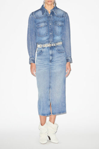 Tilauria Midi-skjørt i fin denim Tilauria Midi-skjørt i fin denim