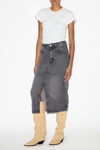 Tilauria Midi-skjørt i fin denim Tilauria Midi-skjørt i fin denim