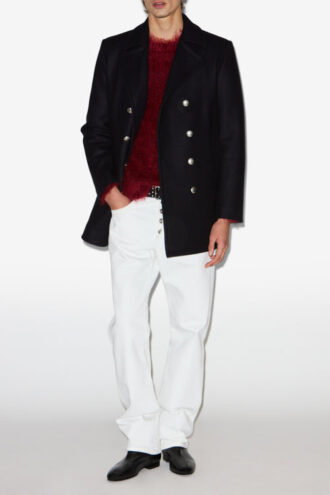 Wym Peacoat i ull og kashmir