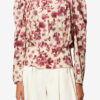 Zarga kort topp i stretch-silke med print Zarga kort topp i stretch-silke med print