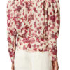 Zarga kort topp i stretch-silke med print Zarga kort topp i stretch-silke med print