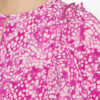 Zarga Plissert bluse i trykt silke
