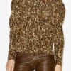 Zarga Plissert bluse i trykt silke Zarga Plissert bluse i trykt silke