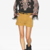 Zelda brodert Matka-silkebluse Zelda brodert Matka-silkebluse
