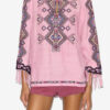 Zelda brodert Matka-silkebluse