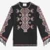 Zelda brodert Matka-silkebluse Zelda brodert Matka-silkebluse